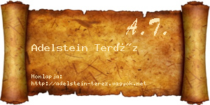 Adelstein Teréz névjegykártya